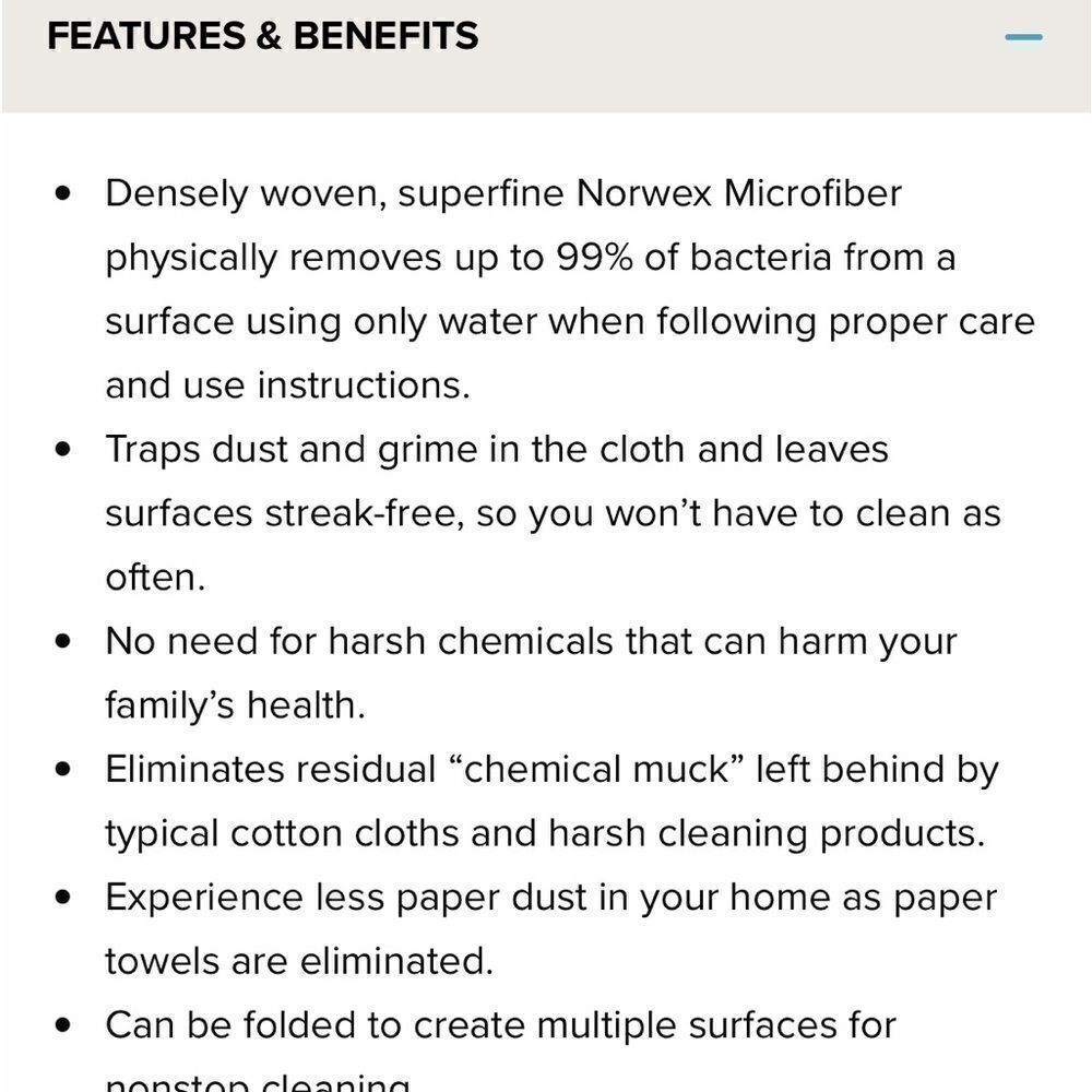 Norwex Windows Window Cloth NWT - Picture 10 of 11